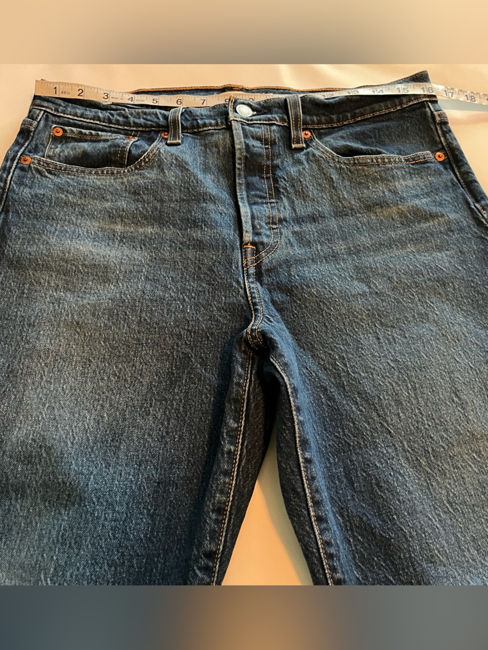 Levi’s Premium Denim Wedgie Straight High Rise Size 31 - Picture 4 of 16